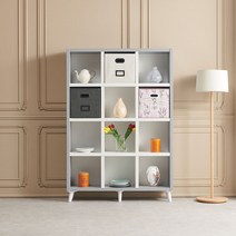 리빙유 1200 책장 4단 책꽂이 수납장 선반, 화이트, 화이트