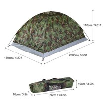 백패킹 캠핑 1인용 2인용 A형 낚시 경량 비박 초경량 텐트 휴대용 하이킹 배낭 여행, 밀리터리