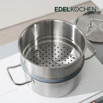 에델코첸 스텐 찜기 3종 모음, 스텐 찜기 18cm (뚜껑 미포함), 1개