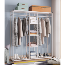 시스템 행거 이마트 스탠드 옷걸이 벽 바 코스트코 홈쇼핑 행가 스탠딩 파이프 일자, A형 - 120cm, 화이트