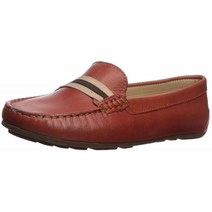 브라질에서 만든 드라이버 클럽 USA 여성 가죽 Gain 리본 디테일 드라이버 Moc Loafer Orange Everest