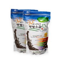 [생명의땅 전남] 숙성/선별 저염도 명품 신안천일염 2007년산-일본지진이전소금, 2개, 1kg