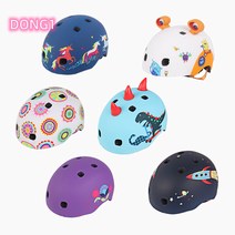 마이크로킥보드 악세사리 헬멧 디럭스 V3 3D 몬스터 공룡 Esyuse 증정, 반 손가락 승마 장갑 몬스터