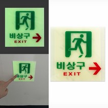축광표지판 비상구 비상구스티커 유도표지판