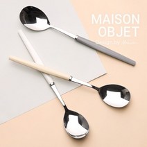 시에르 설렘 시에르 설렘 숟가락 2P, 화이트+블랙