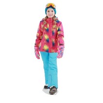 스노우보드엣징 감지기 스키 세트 어린이용 야외 방수 방풍 재킷 슈트, [03] L, [11] Fluorescent Yellow