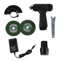 탁상용 그라인더 소형 면취 공구 미니 무선 앵글 수동 연마 커팅 그라인딩 머신 배터리 개 포함, 브라운, 호주