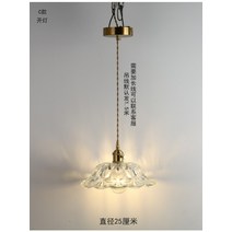 미니조명 유리갓 샹들리에 공방 카페 인테리어 침실, C타입 직경 25cm