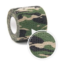 4 인치 자기 접착 붕대 랩 응집 통기성 운동 스포츠 테이프 수의사 랩 애완 동물 응급 처치 키트, 17 camouflage