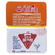 오뚜기 메이플시럽11g x 24 딸기쨈12g x 48