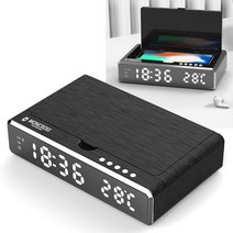 다다마켓_몽크로스 3in1 무선 고속충전 UV 소독기 탁상시계 (MSST-SW10) 용시계 패드 거치대 휴대폰살균기 UV램프_다다마켓, 옵션_없는__상품, 옵션_없는__상품
