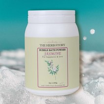 더허브스토리 입욕제 버블바스 파우더 자스민 1kg 반신욕 거품 스파 가루 커플마사지, 단품