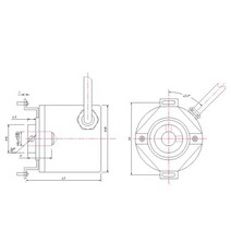 38mm 산업용 증분 광전 엔코더 100/200/360/400/600/1000/1024/2000/2500 펄스 중공 축 로터리, 03 360PPR_04 ABZ NPN
