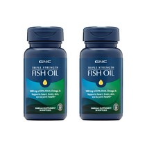 GNC 지엔씨 트리플 스트랭스 1000mg EPA/DHA 피쉬오일 30정 소프트젤 2개