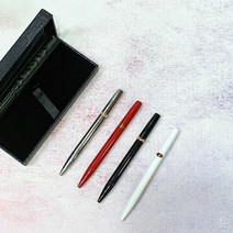 예쁜 필기구 선물 용 잘써지는 특이한 고급 볼 펜, 화이트립