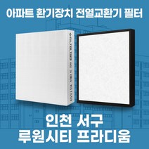인천 서구 루원시티프라디움 아파트 환기시스템 전열교환기 필터 H13등급 공동구매, 42평, 기본세트(헤파1+프리2)