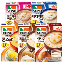 보노 스프 콘 3p + 버섯 3p + 치즈 3p + 크림 3p + 어니언 3p 세트, 1세트