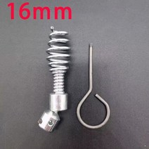 다방향 범용 공구 헤드 스틸 와이어 준설 기계 전기 드릴 커넥터 파이프 스프링 피팅 16mm580992, 금