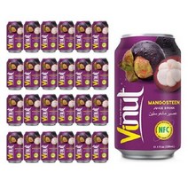 CAFE FRUIT 열대 생과일 망고스틴 주스 드링크 동남아 음료 330ml 24캔 1BOX