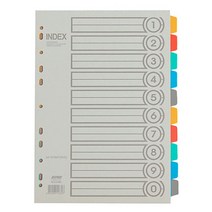 대흥 바인더인덱스 PP i610 10분류 1SET, 상세페이지 참조
