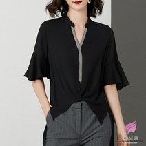 Happy shopping 비즈절개 롱블라우스 YH1388