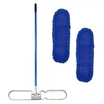 무지개 극세사 리스킹걸레 60cm 2p+리스킹 판자루 마포 막대 봉 물 밀대 청소 바닥, 무지개극세사리스킹걸레60cm 2p 리스킹판자루