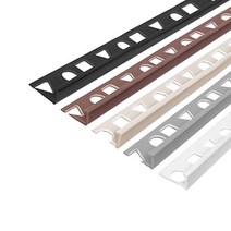 (재단가능) PVC L자 재료분리대 3사이즈(8 10 12mm) 2.4M 5Color _철물 모서리마감 코너비드 코너몰딩 타일몰딩 L자몰딩 PVC몰딩 알루미늄몰딩 꼼꼼이 바닥마감, 브라운, 12mm