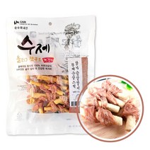 수제 올리고 펫푸드 국내산 무첨가 강아지 수제간식, 2개, 황태순살스틱 닭가슴살말이 130g