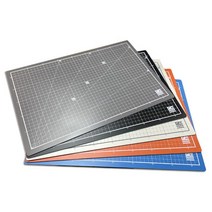 루시리빙 심플한 컬러풀PVC 책상 작업고무판 커팅매트 A3 -265646EA