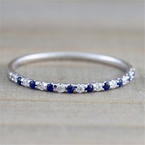 S925 스털링 실버 진짜 천연 사파이어 반지 여성을 위한 약혼 웨딩 주얼리 Anillo Bizuteria Bijoux 주얼리 반지