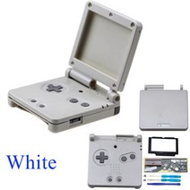 레트로 휴대용 게임기 2020 닌텐도 게임 보이 어드밴스 SP 쉘 1 세트 GBA 보호, 05 White
