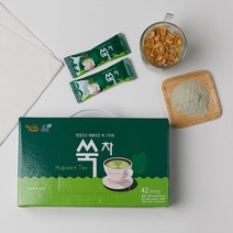 만년밥상 진도 쑥차 콘플레이크 호두 아몬드 분말차, 42개입, 20g
