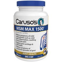 카루소스 내츄럴 헬스 MSM 맥스 1500mg 120정 Carusos Natural Health MSM Max 1500mg 120 Tablets