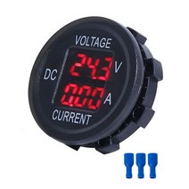 범용 DC 9V 48V 10A 디지털 전압계 전류계 전압 전류 측정기 12V 24V 36V 전기 J60F 용 LED 디스플레이, 01 빨간