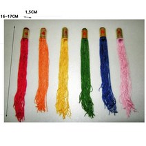 전통민속재료/노리개수술 칼라6색 선택/, 노리개수술빨강(1개)