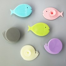 실리콘 세안 솔 브러쉬 모공 클렌징, 달팽이_아이보리