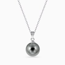 에버링 14K 금 흑진주 목걸이 10mm 그레이스펄_NPEE4102 Gold Pearl Gift