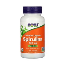 나우푸드 스피루리나 스피룰리나 5대 영양소 500mg 100정