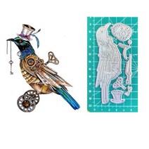 금형틀 정원 모형 금형 콘크리트 시멘트 틀 주택 거푸집 멋진 새 steampunk 다이 새로운 2022 금속 컷 스텐실 diy 스크랩북 종이 공예 칼 블레이드 펀치, NO.1