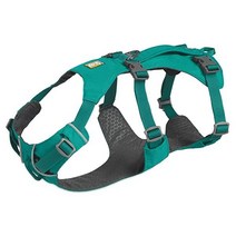 러프웨어 플래그라인 반려견 하네스 멜트워터 틸 미디엄, Meltwater Teal, Medium