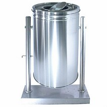 브랜드없음 스텐 쓰레기통 공원 실외 대형 재털이 휴지통 145L, 단품없음, 선택완료