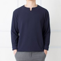 아도미스 남성용 심플 트임 스판 긴팔 티셔츠