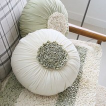 [천삼백케이] [러그랜드] 광목 구름그린티쿠션 45cm