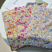 하나프플라워 40수 코튼레이온 원단, 오렌지믹스