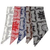 여름 남성 남자 면 페이즐리 쁘띠 스카프 커플 남녀공용