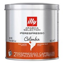 일리 모노아라비카 콜롬비아 캡슐커피 21p, 140.7g, 1통