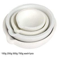 100g10000g 고온 석영 실리카 용융 도가니 접시 그릇 냄비 주조 금은 금속 보석 용기, set of 4pcs
