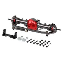 RC 자동차 부품 금속 CNC 전방 후방 차축 1/10 RC 락 크롤러 자동차 축 SCX10 업그레이드 부품용, 01 YQCQ-01GL Front