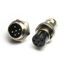 항공잭 16MM 너트타입 N-16-6 플러그 국내생산 원형커넥터 써큘러커넥터, 01_케이블