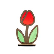 셀로판지 썬캐쳐 튤립 만들기 재료 색깔놀이 민화샵 우드아트